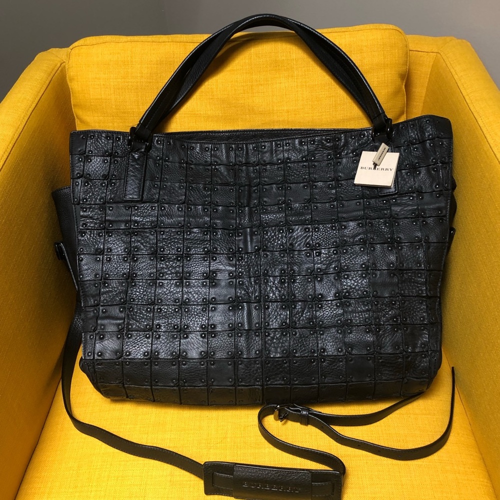 GUC Burberry Studded Travel Bag